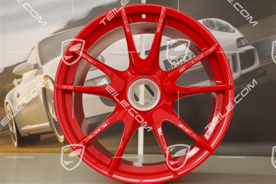 19-inch GT3RS II 4.0 / GT2RS wheel set, Guards Red, front 9J x 19 ET47+ rear 12J x 19 ET48