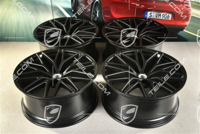 21-inch RS Spyder Design II, alloy wheels set, 9,5J x 21 ET27 + 10J x 21 ET19, black satin mat