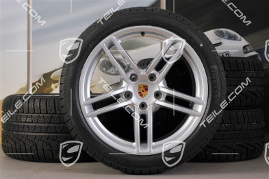 19" winter wheel set Carrera, wheels 8,5J x 19 ET54 + 11J x 19 ET48 + Pirelli winter tyres 235/40 R19 + 295/35 R19, without TPM.