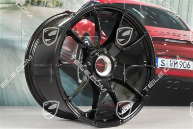 20" komplet felg 911 Turbo S Exclusive Design, felgi 11,5J x 20 ET56 + 9J x 20 ET51, czarny wysoki połysk