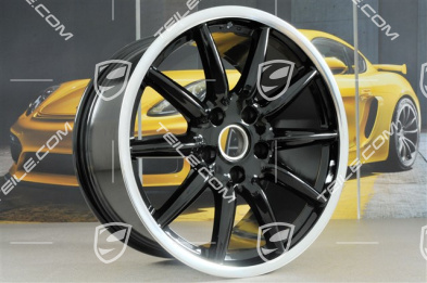 19" Komplet felg Carrera Sport, 8,5J x 19 ET55 + 10J x 19 ET42, Czarny wysoki połysk