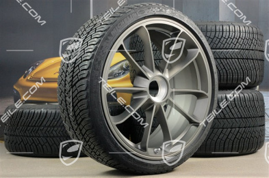 GT3RS 20" Winterräder Satz, Felgen 9J x 20 ET55 + 12J x 20 ET47 + Michelin Winterreifen 245/35 R20 + 315/35 R20, mit RDK Sensoren