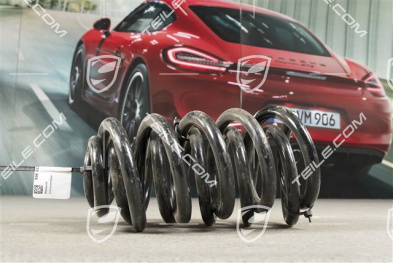 Schraubenfeder, HA, Coupe, Sportfahrwerk, KENN- Rotlila, cremeweiss