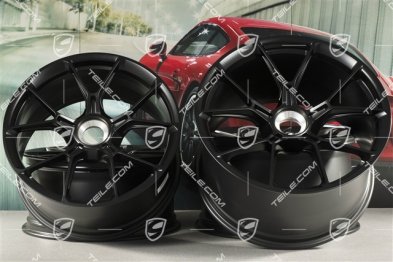 20"+21" GT3 komplet felg, 9,5J x 20 ET46 + 12J x 21 ET45, czarny satynowy półmat