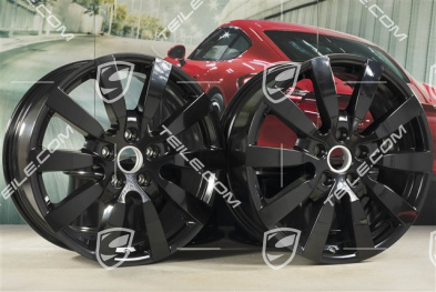 20-inch Cayenne SportDesign II wheel set, 9J x 20 ET57, black high gloss