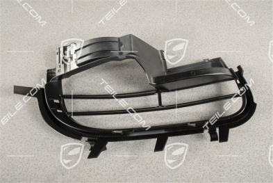 Front bumper, side ventilation grille, black high gloss, Boxster S, L