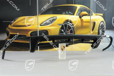 Stossfänger hinten, Spoiler Blende, Aerokit / GTS/ Fahrzeug mit Anhängevorrichtung, Schwarz-matt