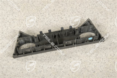 Schalterblende, 2 Löcher, Leder, Schwarz
