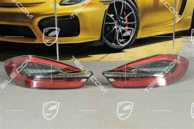 Rear lights, black-red (darkened), set, L+R
