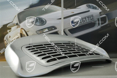 Turbo rear spoiler, incl. rear bonnet (engine lid), set incl. grille and all attachment parts