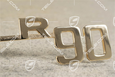 "Super 90" logo, Gold plated