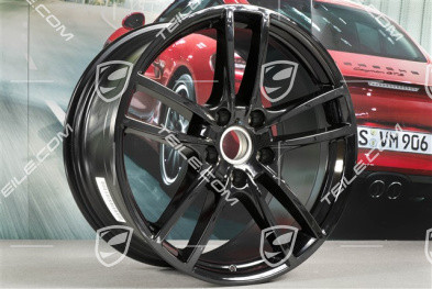 20" Felge Cayenne Sport, 10,5J x 20 ET55, schwarz hochglanz
