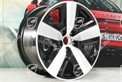 20-inch wheel rim, Cayenne Basis Aero, 10,5J x 20 ET55, black high gloss