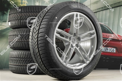 19-inch "Macan Sport" winter wheels set, rims 8,5J x 19 ET21 + 9J x 19 ET21 + Pirelli winter tyres 235/55 R19 + 255/50 R19, with TPMS