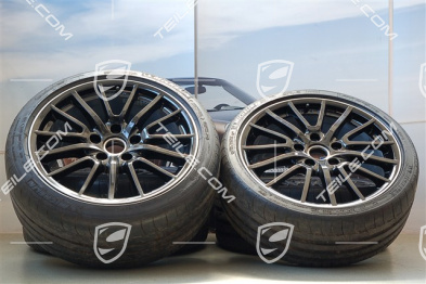 19" Komplet kół letnich Sport Design, felgi 8J x 19 ET57 + 9,5J x 19 ET46 + opony 235/35 ZR19 + 265/35 ZR19, czarne