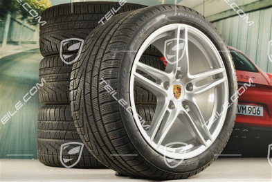19-inch winter wheels set "Carrera", rims 8,5J x 19 ET50 + 11J x 19 ET77 + Pirelli Sottozero II winter tyres 235/40 R19 + 295/35 R19