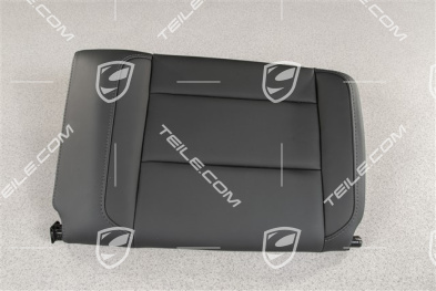Back seat backrest, Rear, Leather, Black, Coupe, L