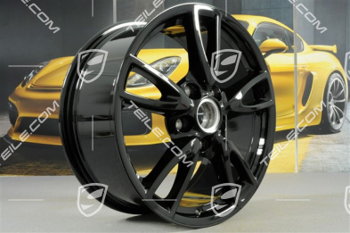 18" Felge Carrera IV (Facelift), 8J x 18 ET57, schwarz hochglanz