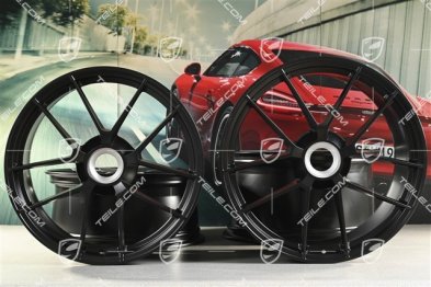 20+21"Carrera GTS, 8,5J x 20 ET50 + 11J x 21 ET82, czarny satynowy półmat