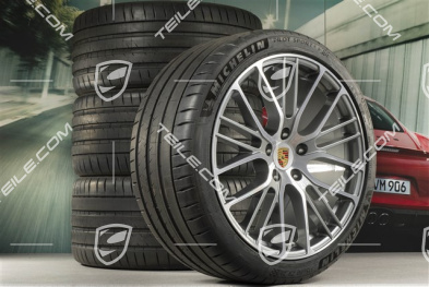 21-inch Panamera Exclusive Design Sport summer wheel set, wheel rims 9,5J x 21 ET71 + 11,5J x 21 ET69 + Michelin summer tyres 275/35 R21 + 315/30 R21, with TPMS