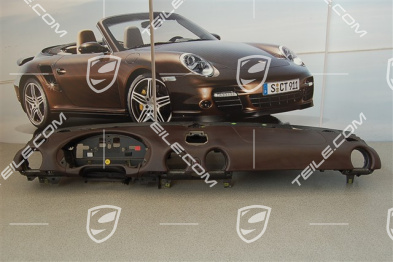 Dashboard, upper part, leather, Sport Chrono, cocoa,  damaged