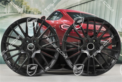 21" Komplet felg RS Spyder, 11J x 21 ET49 + 9,5J x 21 ET46, do Cayenne Coupé, czarny satynowy półmat
