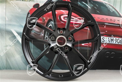 20-inch GT4 wheel rim, 11J x 20 ET50, black satin matt