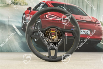 Sports Steering wheel GT, Alcantara, black/speed yellow