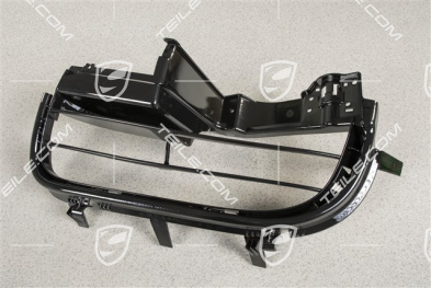 Front bumper, side ventilation grille, black high gloss, Boxster S, L
