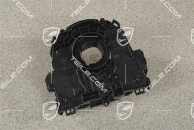 Control unit, steering column switch with spring, steering-angle sensor
