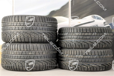 19" winter wheel set Carrera, wheels 8,5J x 19 ET54 + 11J x 19 ET48 + Pirelli winter tyres 235/40 R19 + 295/35 R19, without TPM.