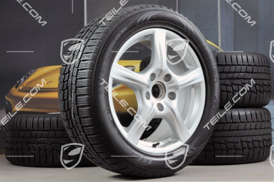 18-inch Panamera winter wheel set, 8J x 18 ET 59 + 9J x 18 ET 53 + NEW Nokian winter tyres 245/50 R18 + 275/45 R18, DOT/prod.year 2013