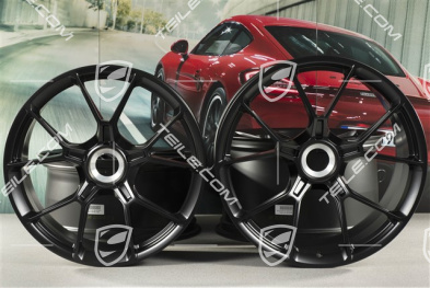 20"+21" GT3 Felgen Satz, 9,5J x 20 ET46 + 12J x 21 ET45, schwarz seidenmatt