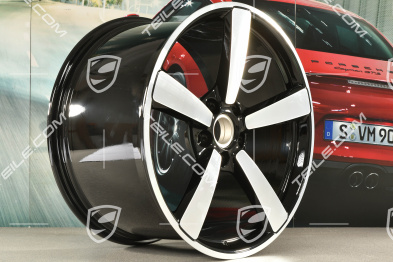 21" Felga Turbo Exclusive Design, 12J x 21 ET70, czarny wysoki połysk