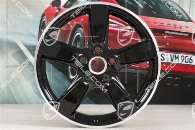 19" Felga Cayman S, 8J x 19 ET57, ramiona felgi czarne
