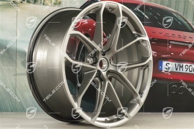 21" Felge "GT Design", 9,5J x 21 ET 27, platinum seidenmatt