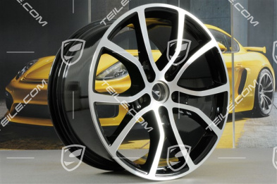 21-inch wheel rim, Cayenne Exclusive Design, 11J x 21 ET58, black high gloss