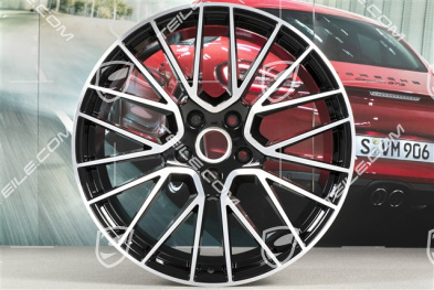 21" Felga Cayenne RS Spyder, 11J x 21 ET49, czarny wysoki połysk