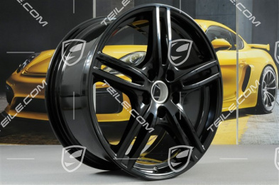 20-inch wheel rim set Turbo, 10,5J x 20 ET71 + 9,5J x 20 ET71, for winter use, black silk gloss
