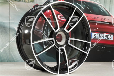 20-inch Turbo S wheel rim, 9J x 20 ET41, black high gloss