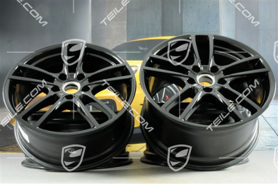 20" Cayenne Sport Felgensatz, 10,5J x 20 ET64 + 9J x 20 ET50, schwarz hochglanz