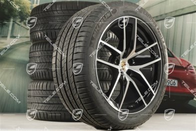 20" koła letnie komplet "Macan S" , felgi 9J x 20 ET26 + 10J x 20 ET19 + NOWE opony letnie Michelin 265/45 R20 + 295/40 R20, z czujnikami ciśnienia RDK
