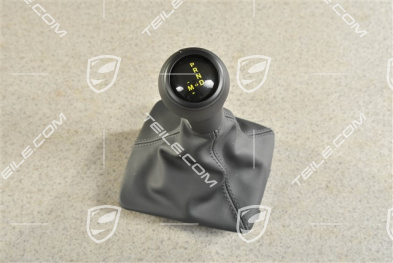 GT4 RS, Shift lever / gear shift knob with leather gaiter / sleeve, Leather Black, PDK