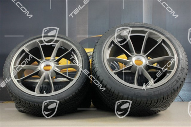 GT3RS 20" Winterräder Satz, Felgen 9J x 20 ET55 + 12J x 20 ET47 + Michelin Winterreifen 245/35 R20 + 315/35 R20, mit RDK Sensoren