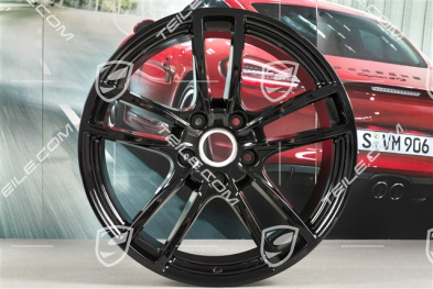 20" Felga Cayenne Sport, 10,5J x 20 ET55, czarny wysoki połysk