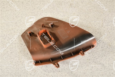 Dashboard trim lower part side cover, Airbag switch-off, Terracotta, R