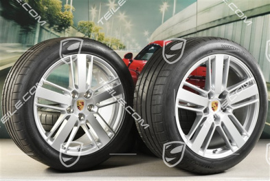 20" Koła letnie Panamera Design 2, felgi 9,5J x 20 ET71 + 11,5J x 20 ET68 + opony letnie Hankook 275/40 ZR20 + 315/35 ZR20, z czujnikami ciśnienia