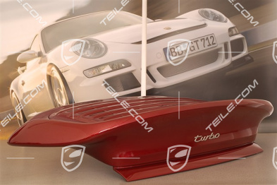 Turbo rear spoiler, incl. rear bonnet (engine lid), set incl. grille and all attachment parts