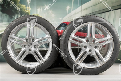 20" Koła zimowe "Panamera Turbo", felgi 9,5 J x 20 ET71 + 10,5 J x 20 ET71 + opony zimowe Michelin Pilot Alpin 4 275/40 R20 + 315/35 R20