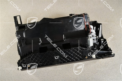 Handschuhkasten komplett, Leder, Achatgrau, LHD